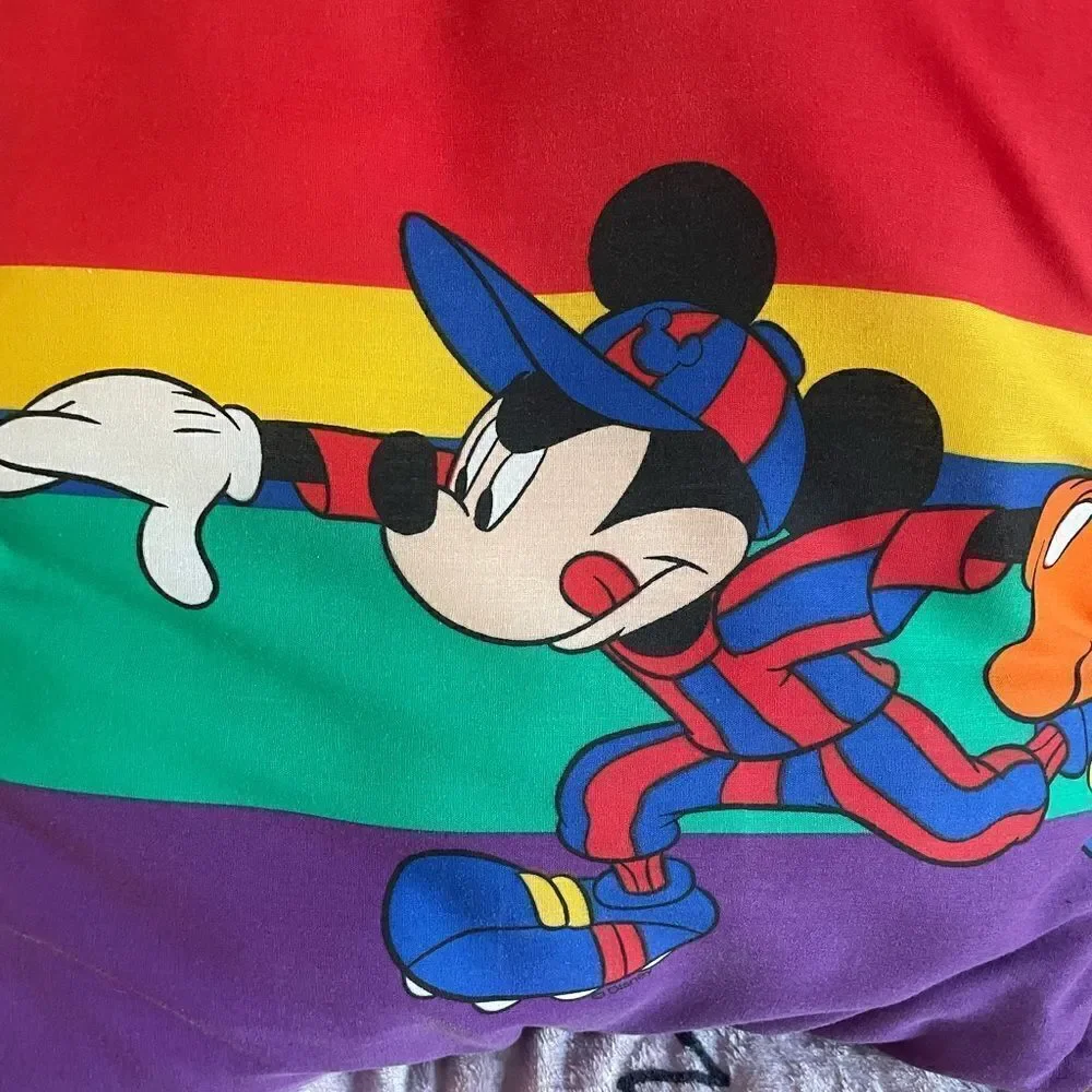 Disney Vintage Goofy Mickey Sports Themed Pillows 18x18!